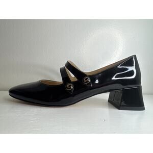 COACH Women's Angelina Double Buckle Black Patent Leather MJ